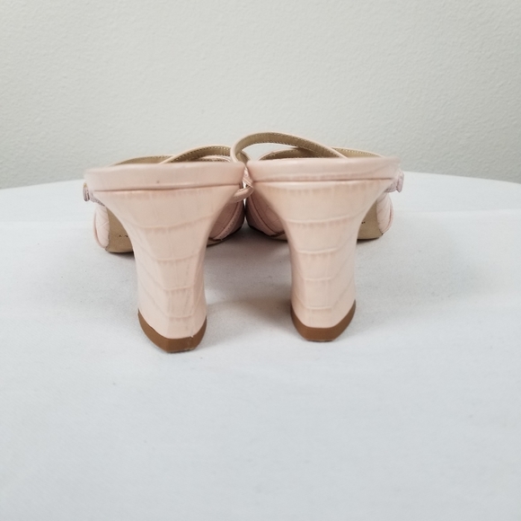 M. Gemi The Catalina Slip-On Mule Pump in Embossed Pale Pink Leather Sz 39.5 - Picture 8 of 15